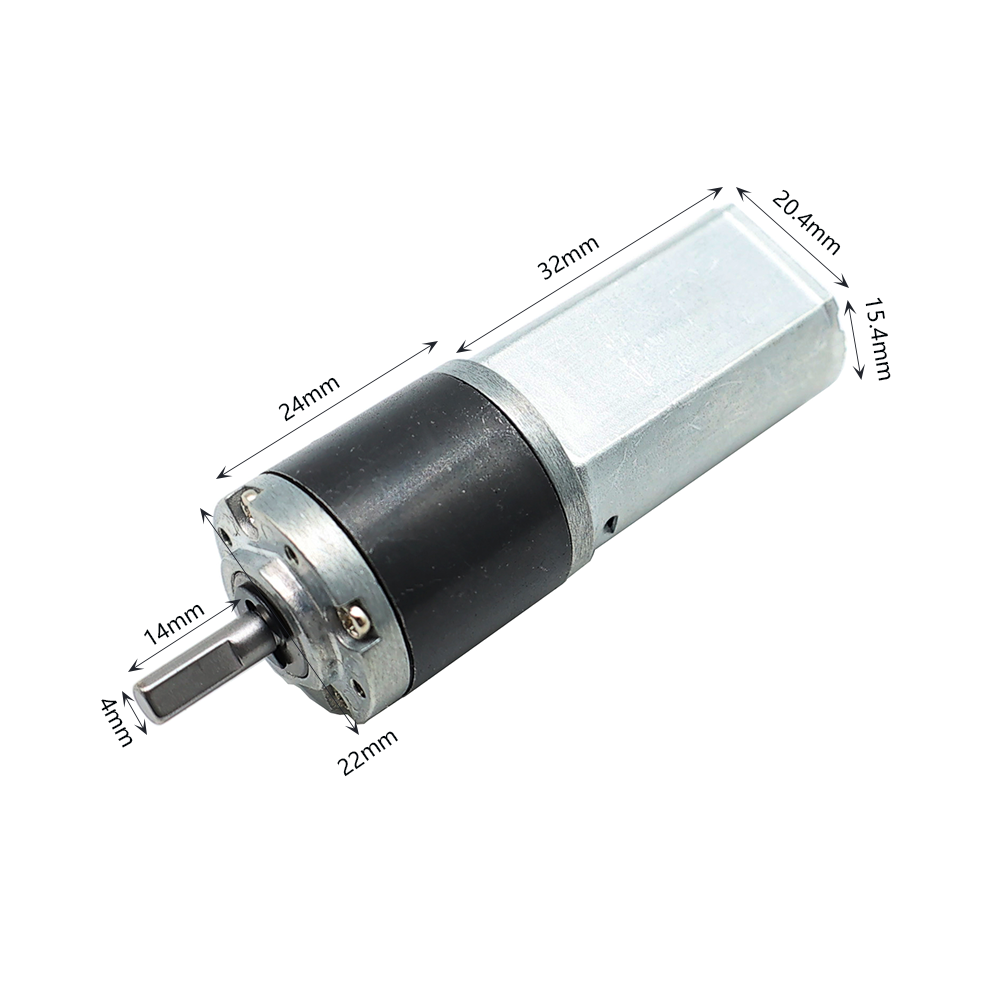 High Torque 180 6V DC Micro Electric Bicycle Motor 50RPM 4mm Shaft Planetary Gearbox 20mm Diameter Permanent Magnet RoHS