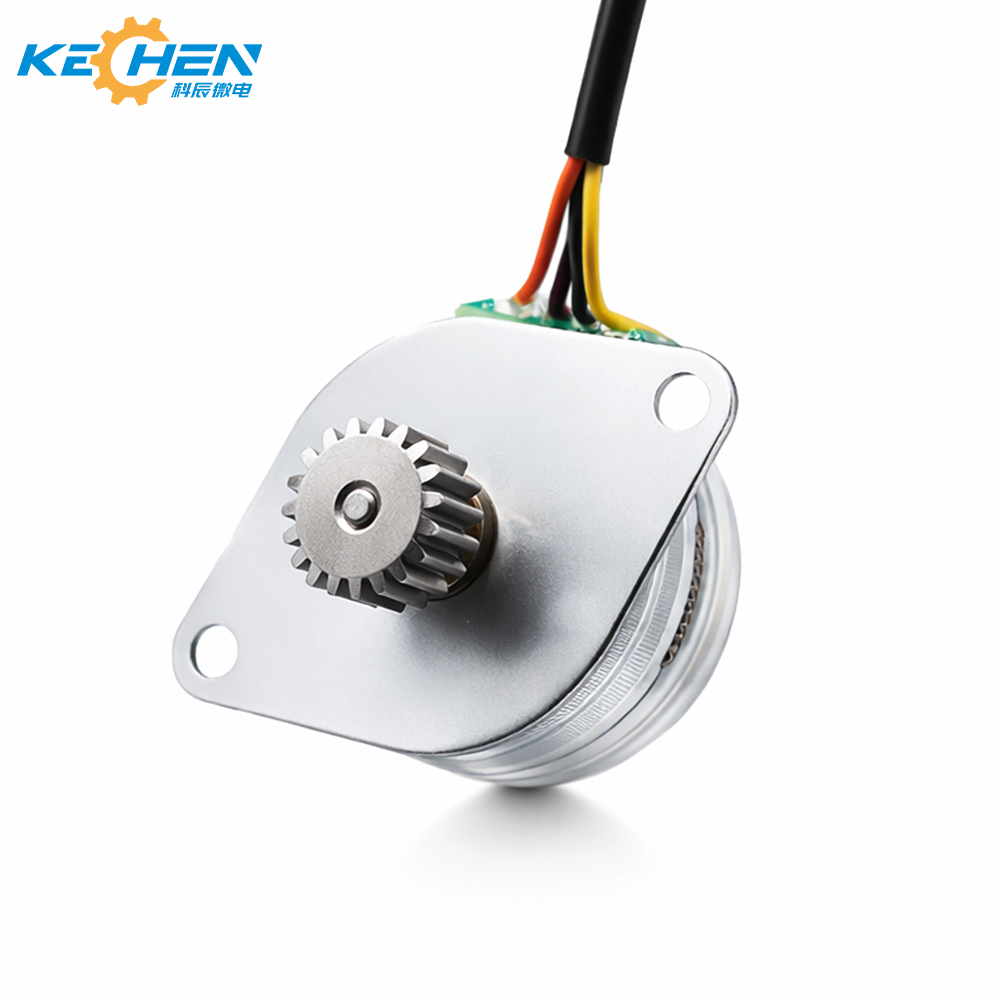 25mm Industrial Permanent Magnet 2 Phase Stepper Motor with Gear 3V-24V DC Control ROHS Certified for USA Medical Equipment