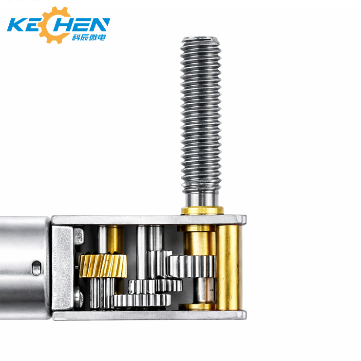 GM1812-N20 Permanent Magnet Brush Worm Gearbox Reduction Motor 90 Degrees Side Output M3 Screw Shaft 12V 1000 RPM Smart Home Use