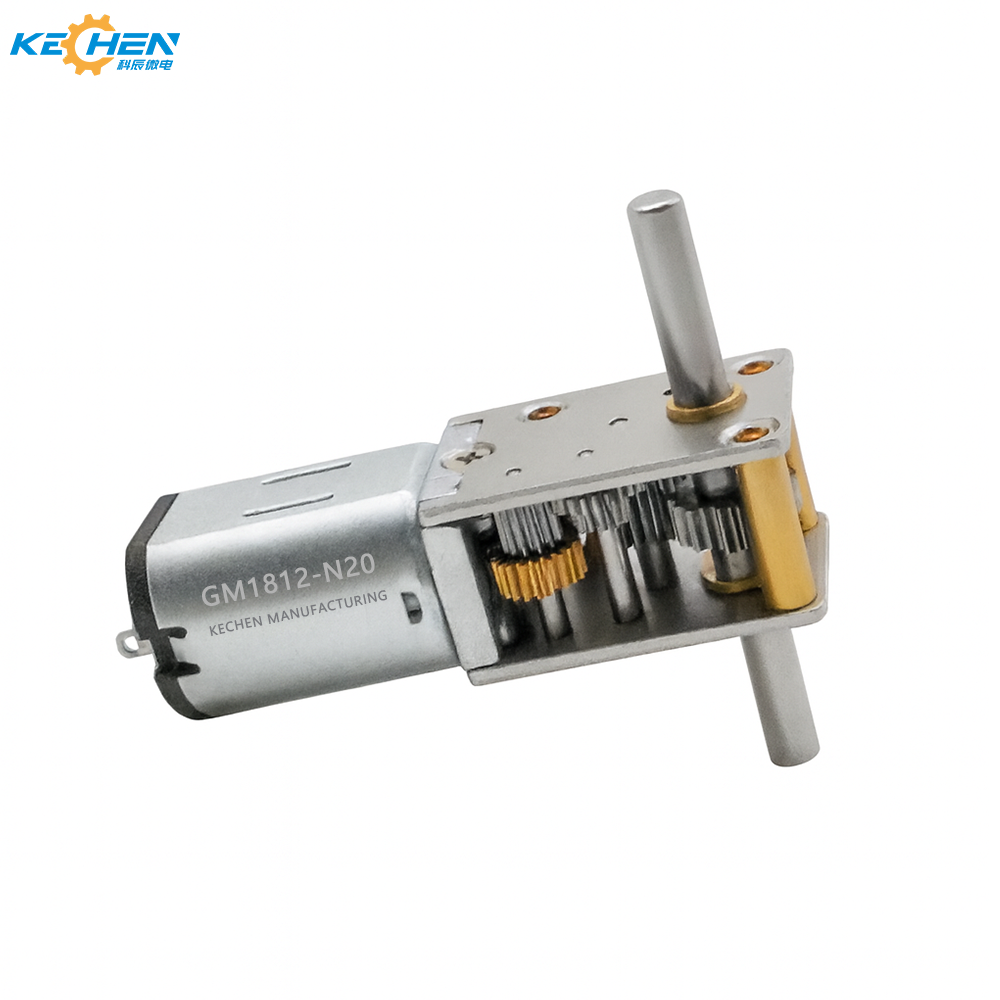 N20 12mm 12V Brush Permanent Magnet Worm Gear Motor Dual Shaft Mini DC High Torque Reversible Turbo Geared Smart Home Appliance