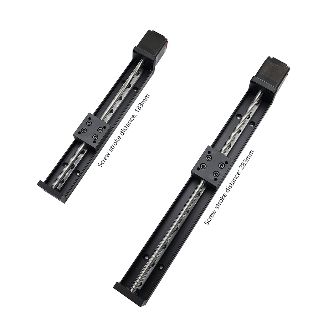 Custom Hybrid Stepper Motor Linear Actuator Nema 11 3V-24V 0.9/1.8 Step Angle 50mm 100mm 250mm High Precision Guide Rail for