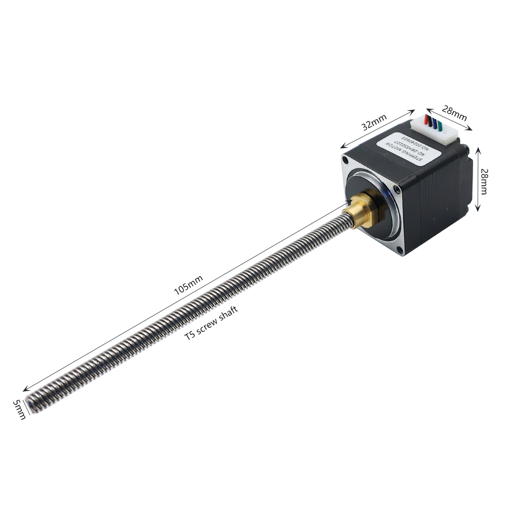 NEMA 11 Hybrid Linear Step Motor 8RPM Lead Screw for Medical Equipment & Printers
