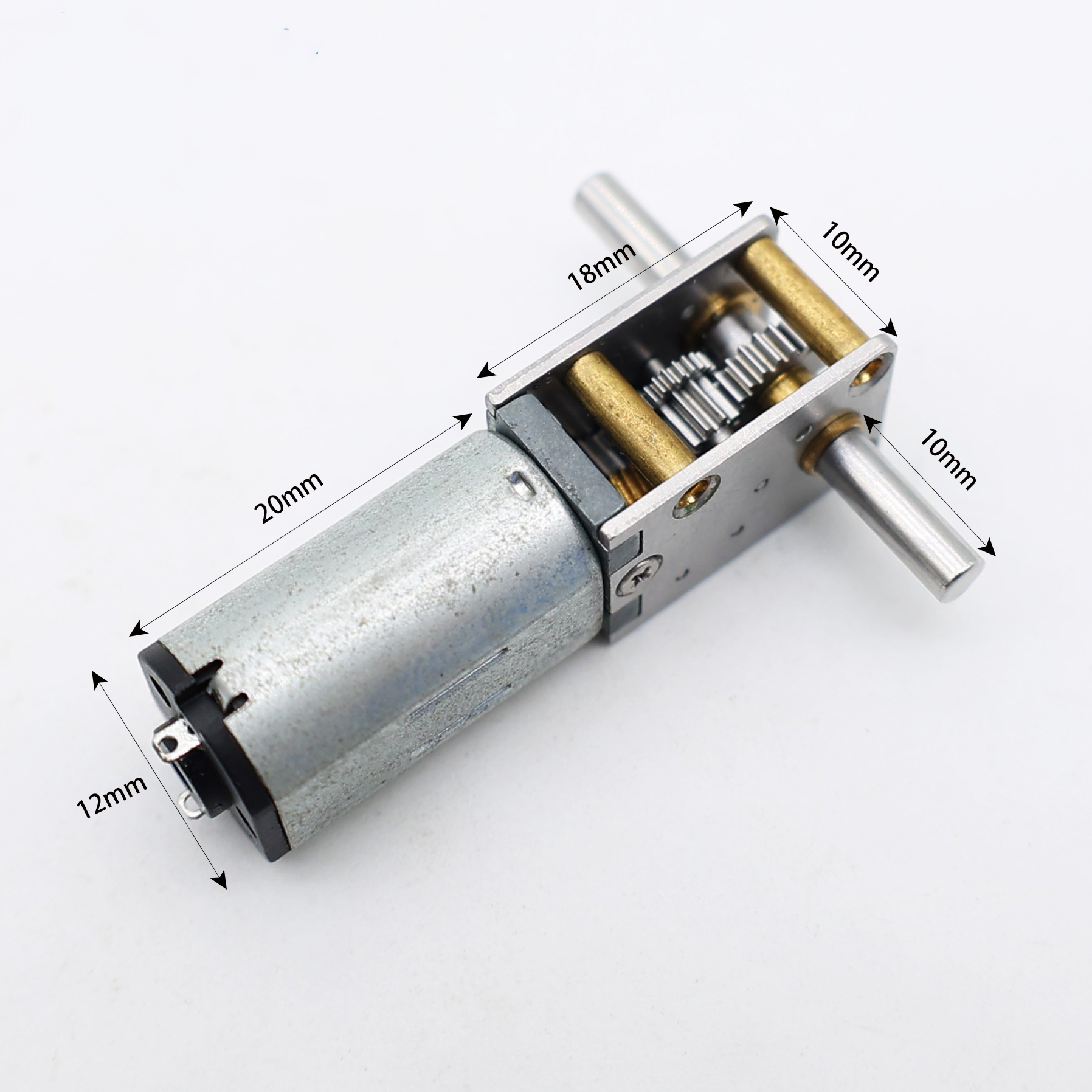 N30 DC Right Angle Worm Reducer Gearmotor