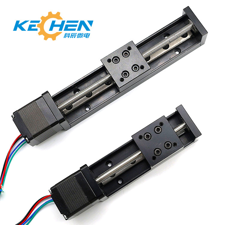 Kechen Motor 28 Hybrid 2-Phase Linear Stepper Motor Guide Rail Slide T-Shaped Electric Slide Module Micro Precision DC 3-24V