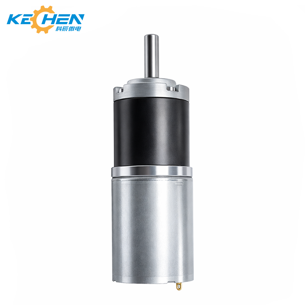 24mm High Torque Planetary 24V Brushed DC Gear Motor Permanent Magnet 4mm Shaft Flange Mount for Electric Bicycle Home