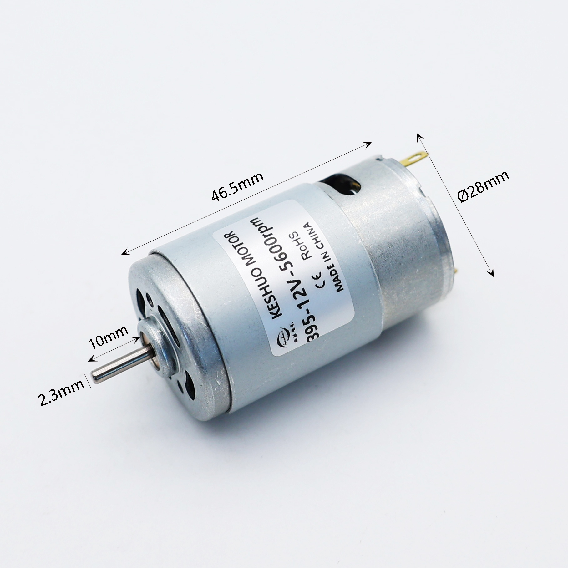 High Quality 28mm Brushed DC Motor 24V/12V 3000-20000 RPM ROHS Certified Home Appliance Use