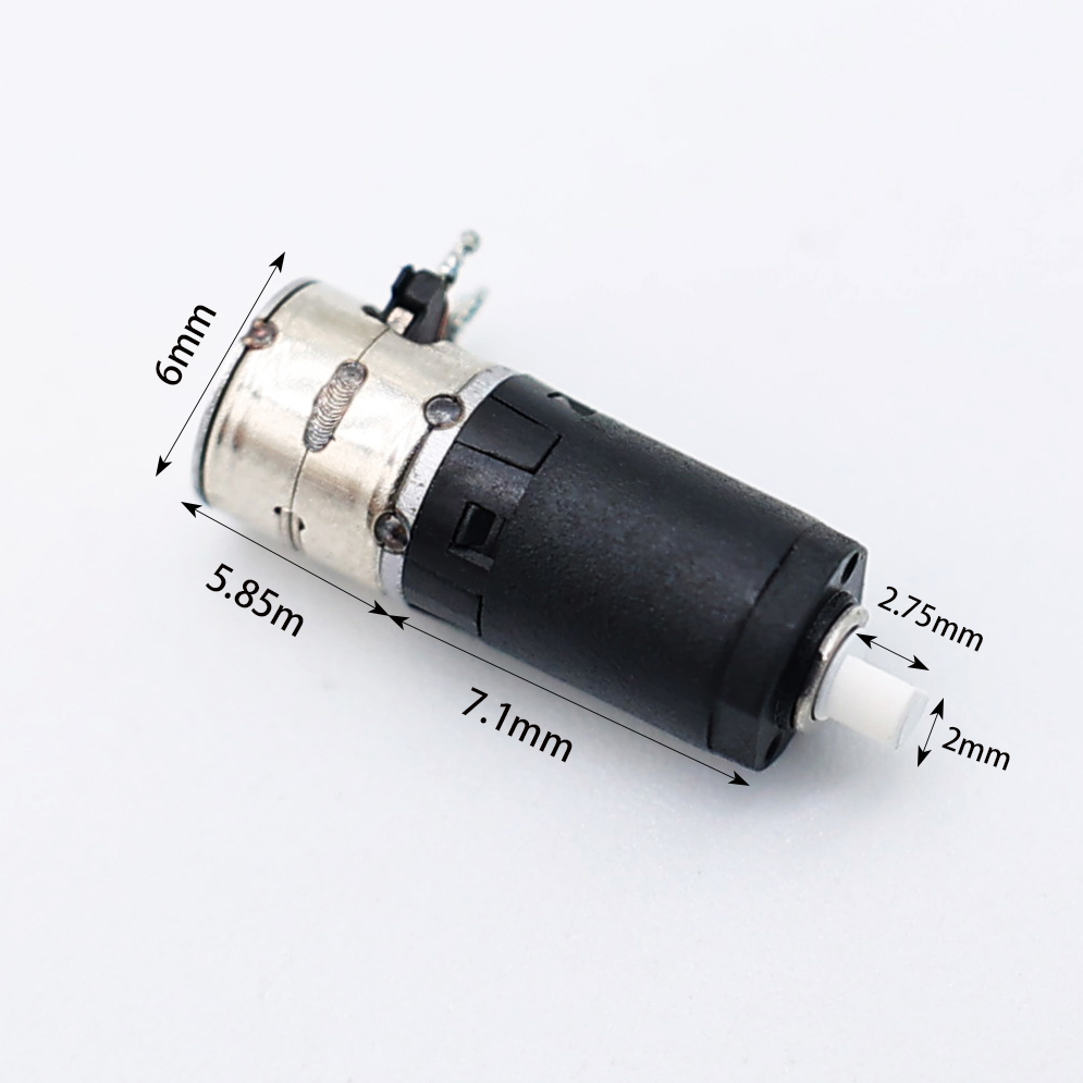3V 6mm PM Stepper Motor Plastic Planetary Gearbox VR Glasses Smart Wearable Devices Customized Tiny 6mm Motor 18 Degree Step