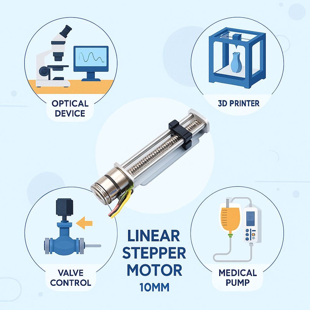 Stepper Motor Linear Actuator Lead Screw DC 5V 2.5mm Micro Telescopic Shaft Permanent Magnet ROHS Certified Slider Medical