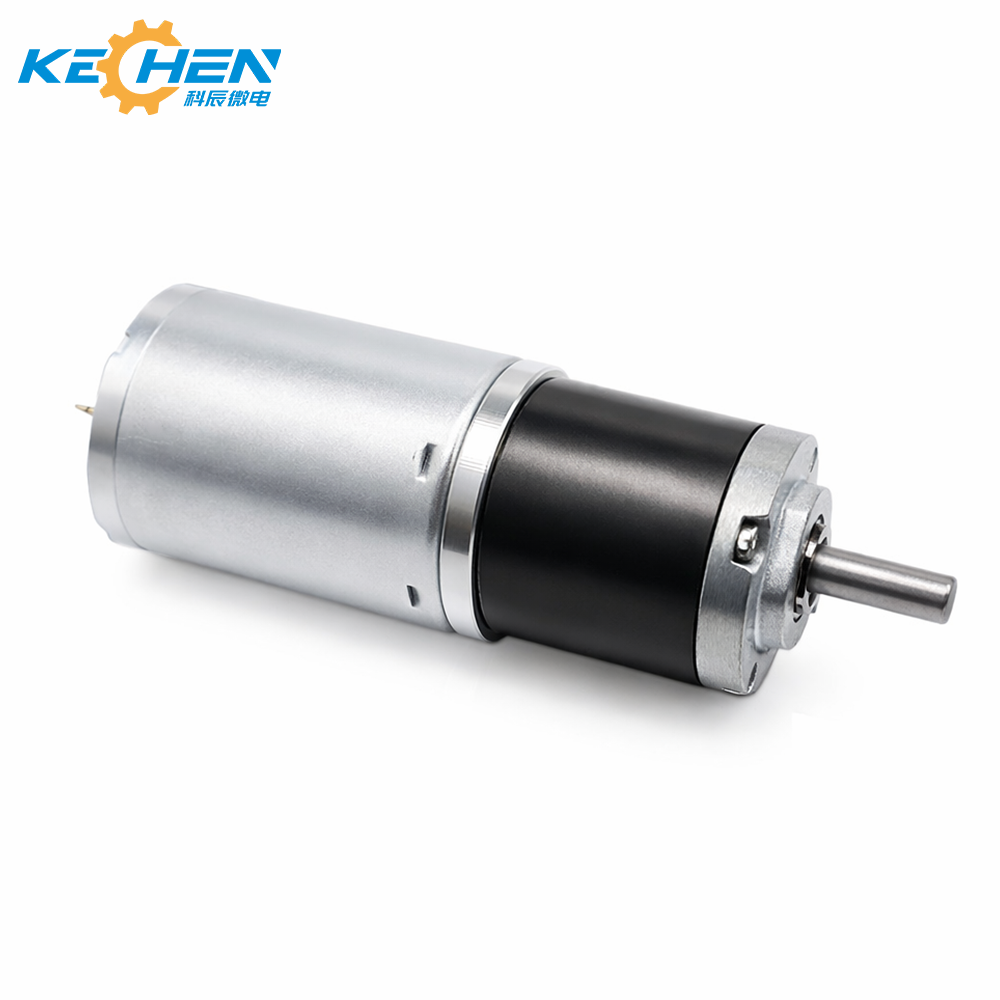 24mm High Torque Planetary 24V Brushed DC Gear Motor Permanent Magnet 4mm Shaft Flange Mount for Electric Bicycle Home