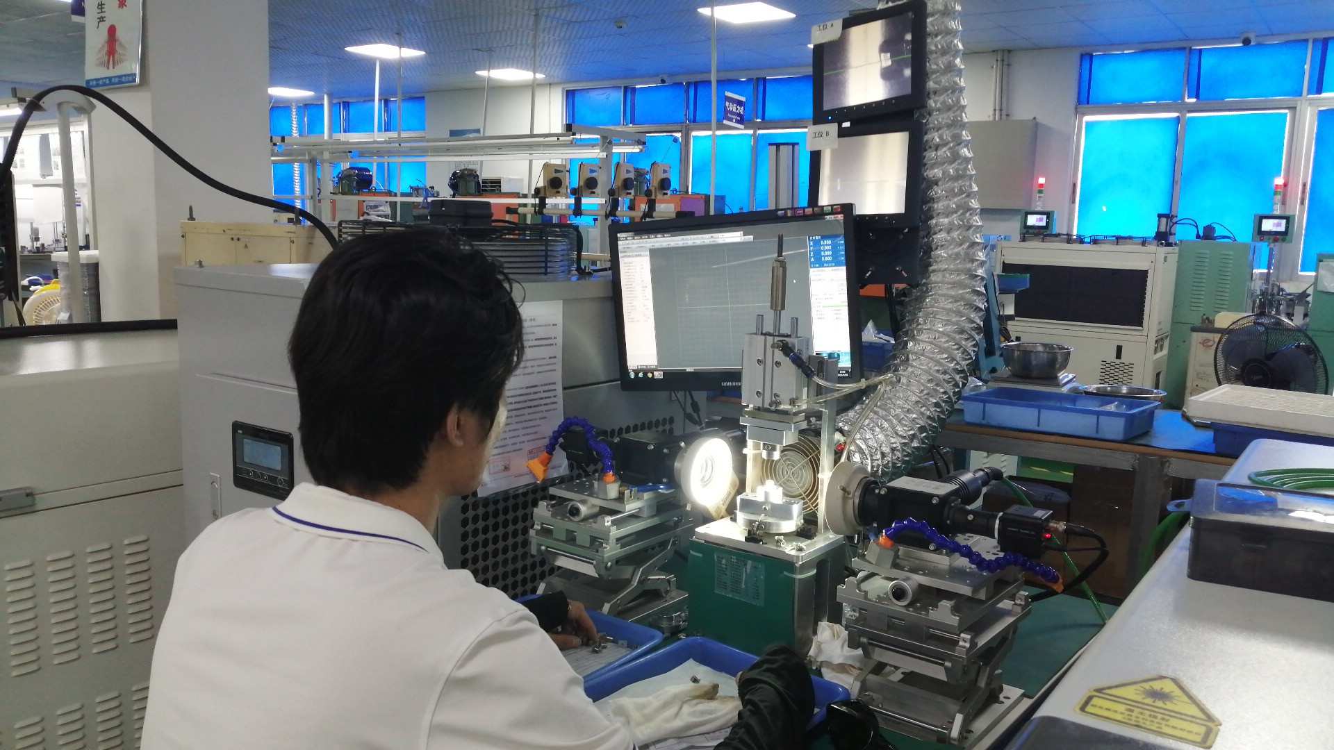 Laser spot welding for motor component precision joining