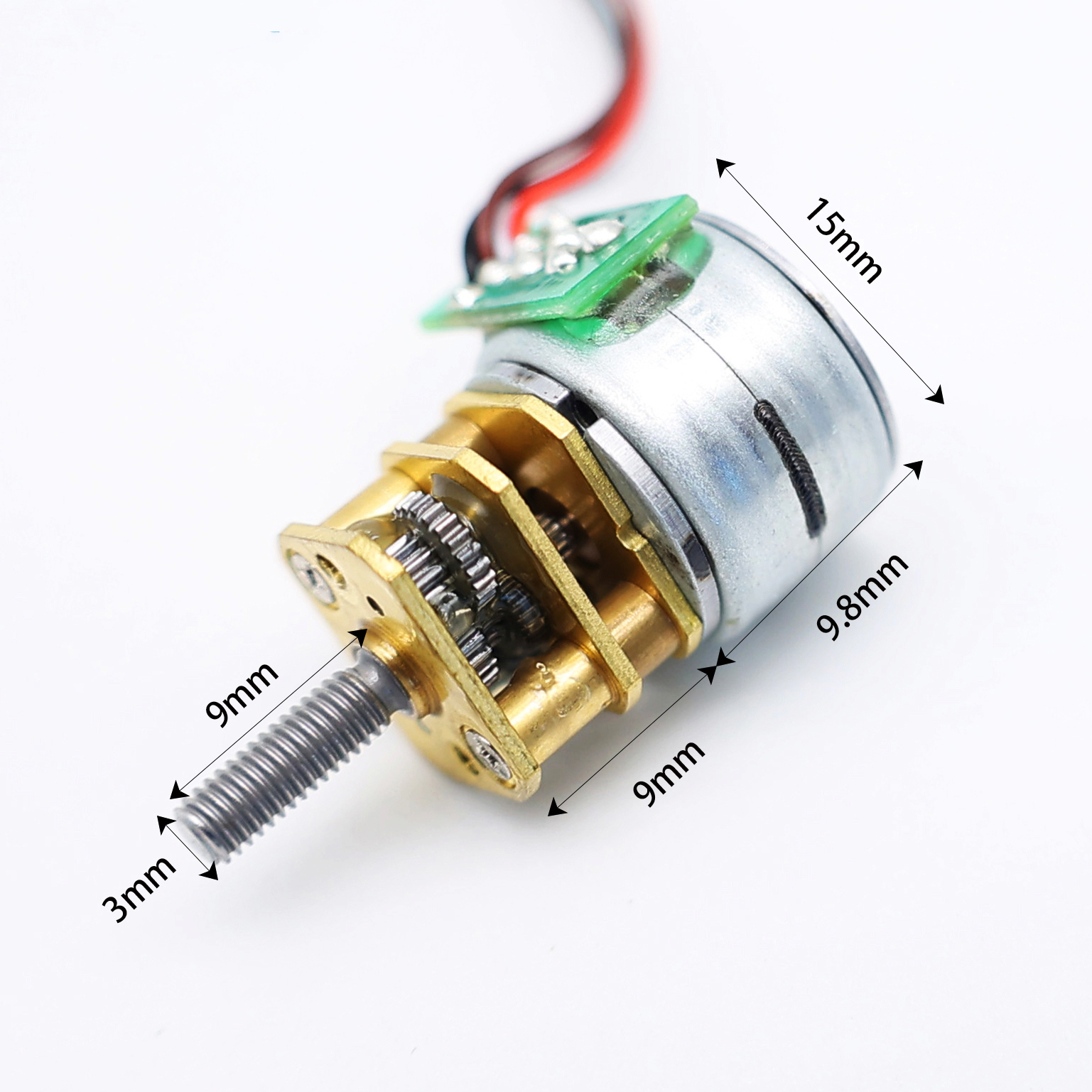 Customized 12V SM15 Stepper Motor with Encoder GM12-15BY DC Gear Motor Type Permanent Magnet