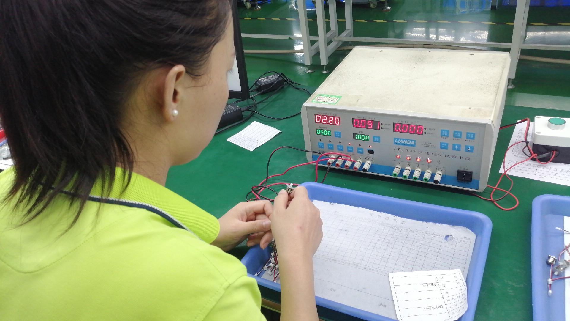 Second inspection stage for final motor quality verification