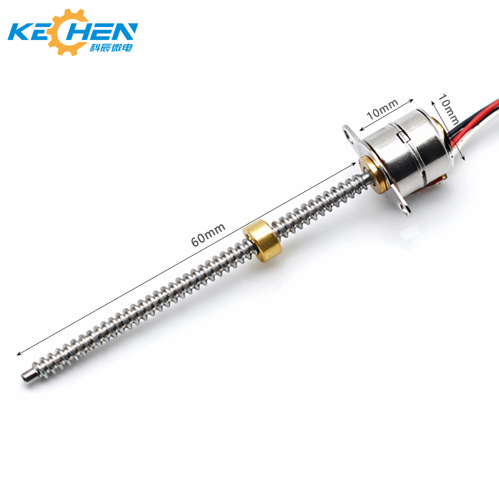 Customized 10mm Permanent Magnet Stepper Motor 3V 5V with 18 Degree Step Angle and Customizable Lead Screw Shaft