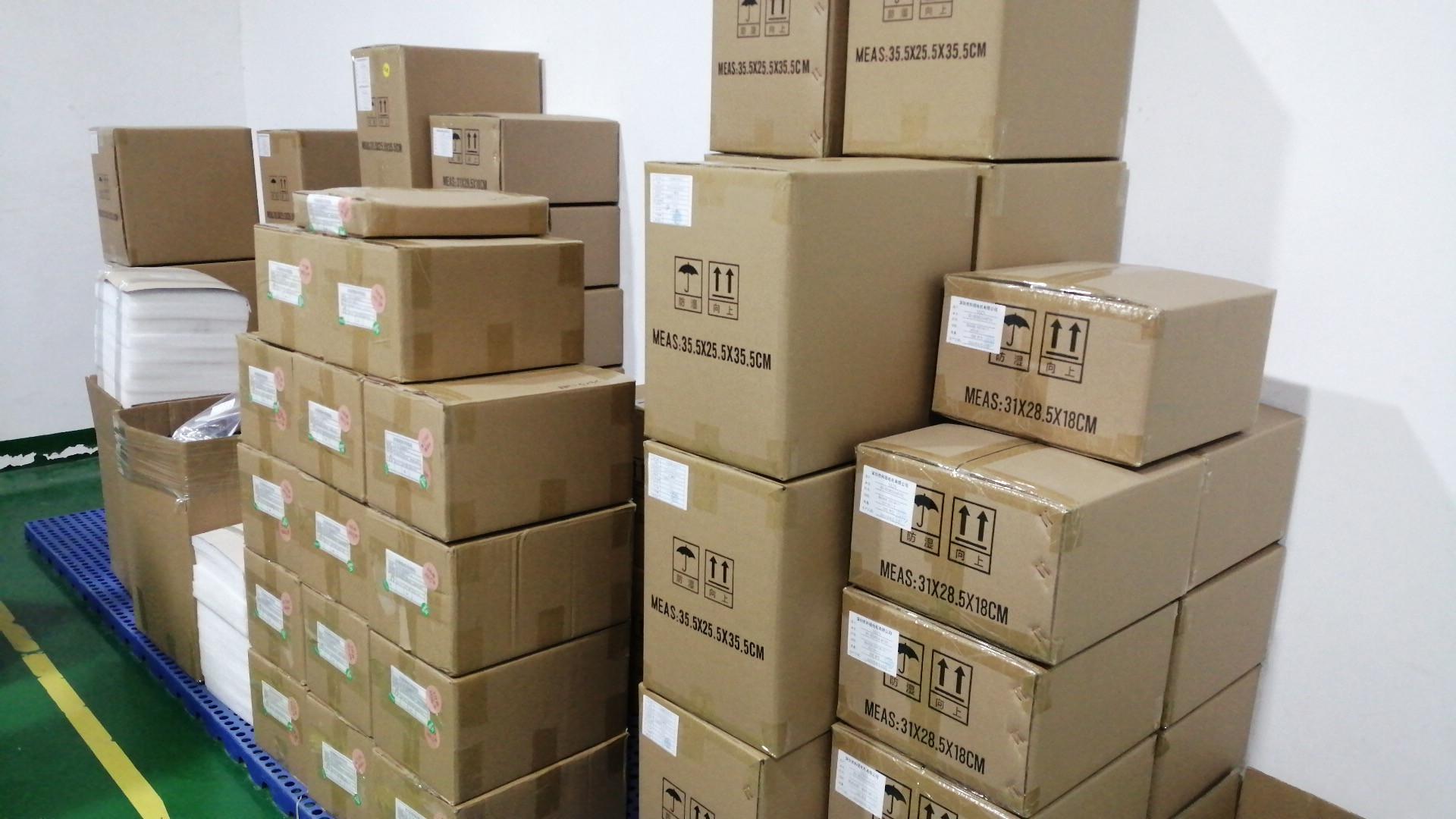 Finished goods ready for shipment from Axon Motor factory