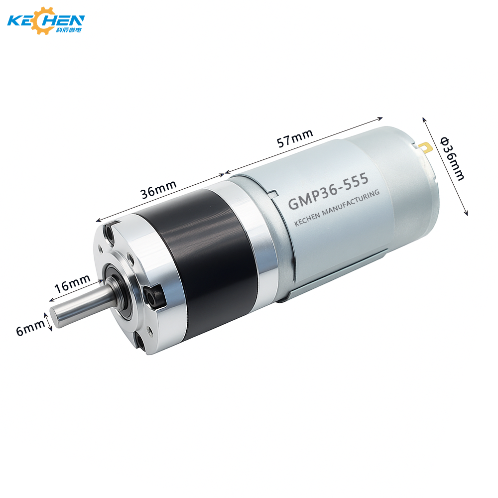 Low Noise High Torque 36mm Planetary Gearbox DC24V Explosion-Proof Flange Mount Motor 545 550 555 for Golf Cart