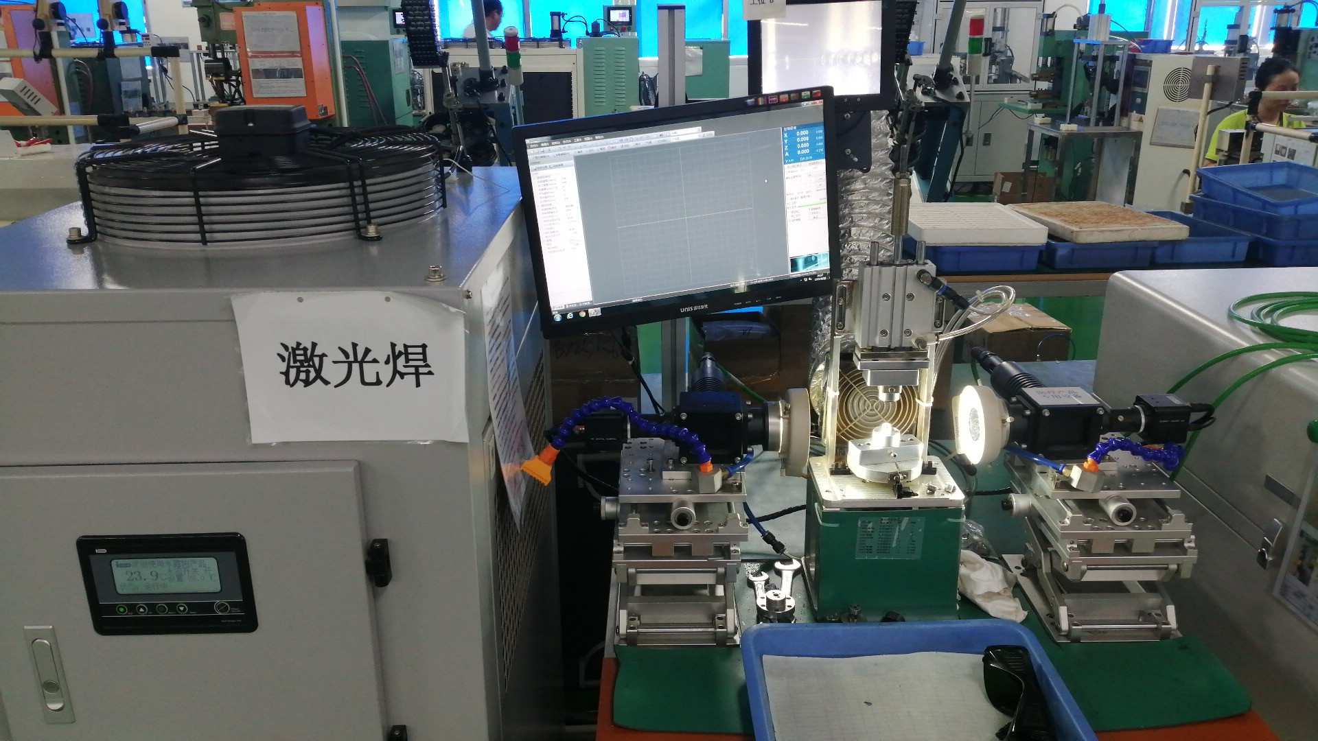 Laser spot welder for precision motor component micro-welding