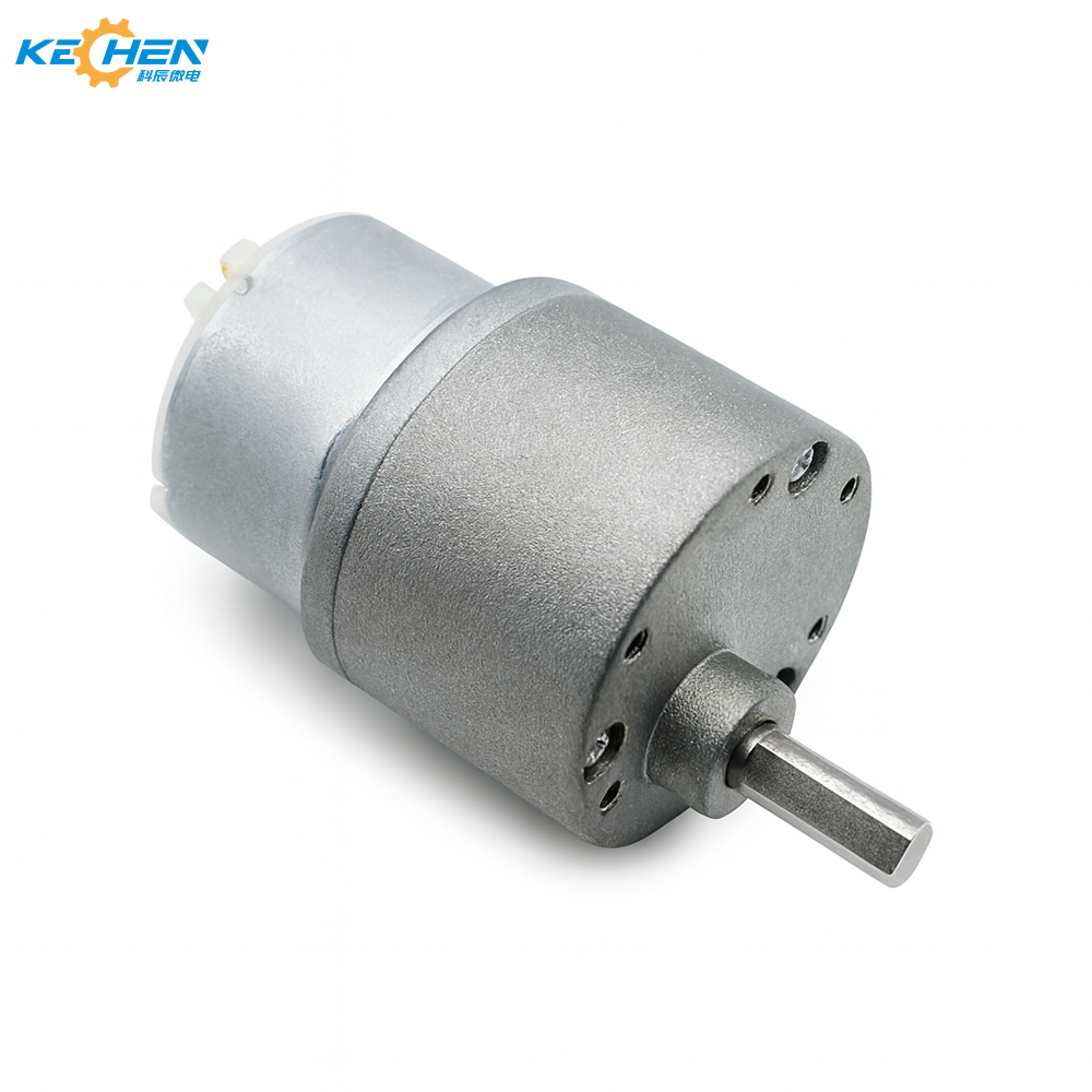 12V Brush DC Gear Motor with Large Torque High Micro Speed 3-500 RPM 32mm Motor Diameter Permanent Magnet Smart Home Rated 12V