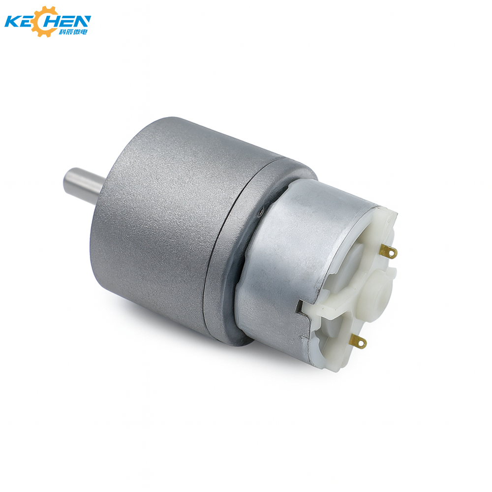 12V Brush DC Gear Motor with Large Torque High Micro Speed 3-500 RPM 32mm Motor Diameter Permanent Magnet Smart Home Rated 12V