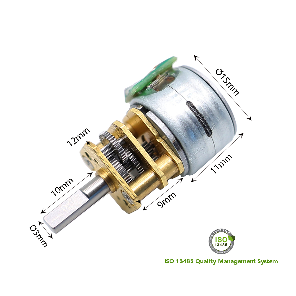 Customized 12V 2-Phase 18 Degree Step Angle Permanent Magnet Stepping DC Motor with Encoder for Medical Instruments