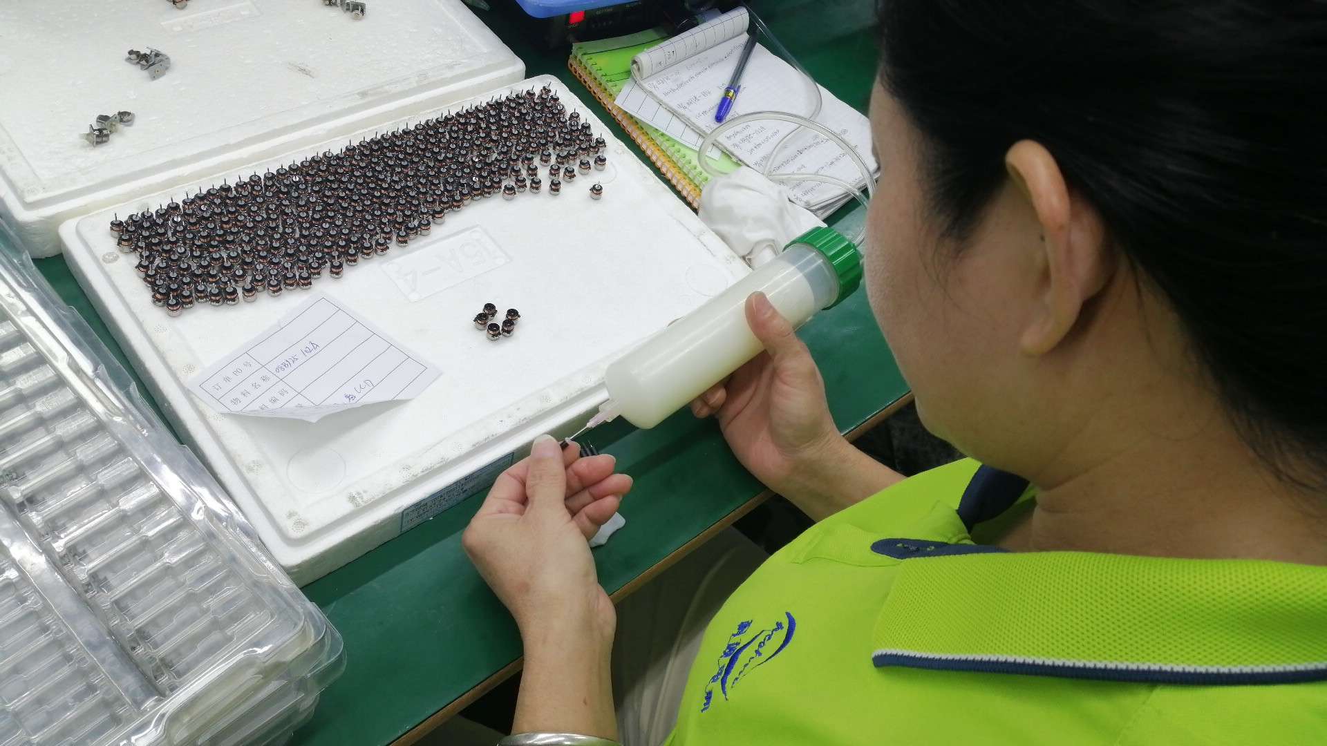 Secondary gluing process for precision motor housing