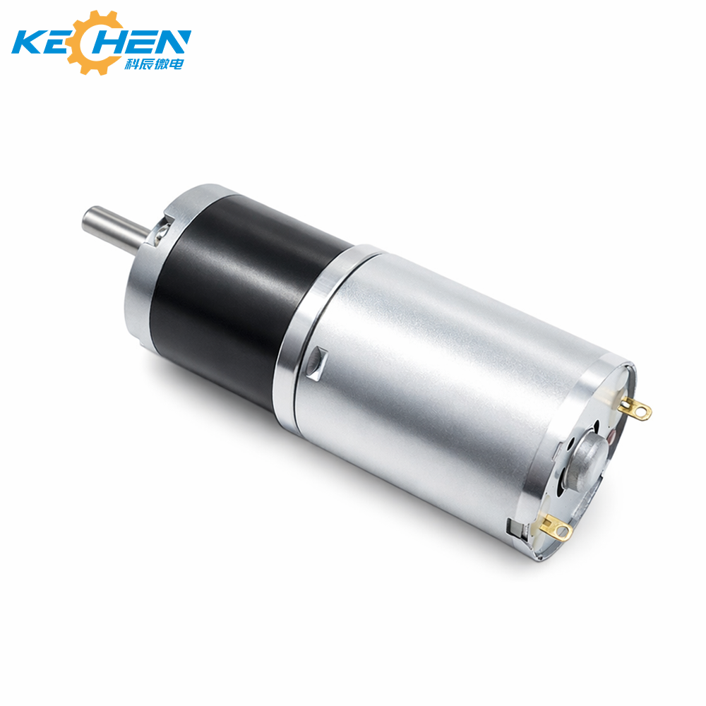 24mm High Torque Planetary 24V Brushed DC Gear Motor Permanent Magnet 4mm Shaft Flange Mount for Electric Bicycle Home