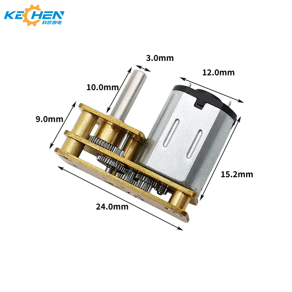 High-Torque 12V DC Motor for Smart Home Electric Car Cosmetic Instrument Boat Low-Rise GM24-N20VA DC Motor RoHS