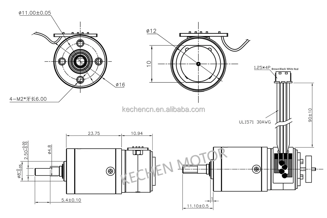 Stepper Motor Specifications Chart