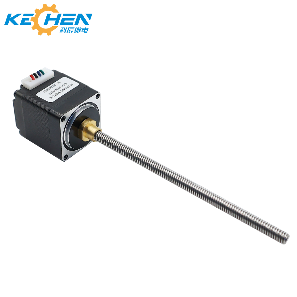 Nema 11 Hybrid Stepper Motor with 28mm T5 Lead Screw Threaded Shaft for Medical Equipment & Printers
