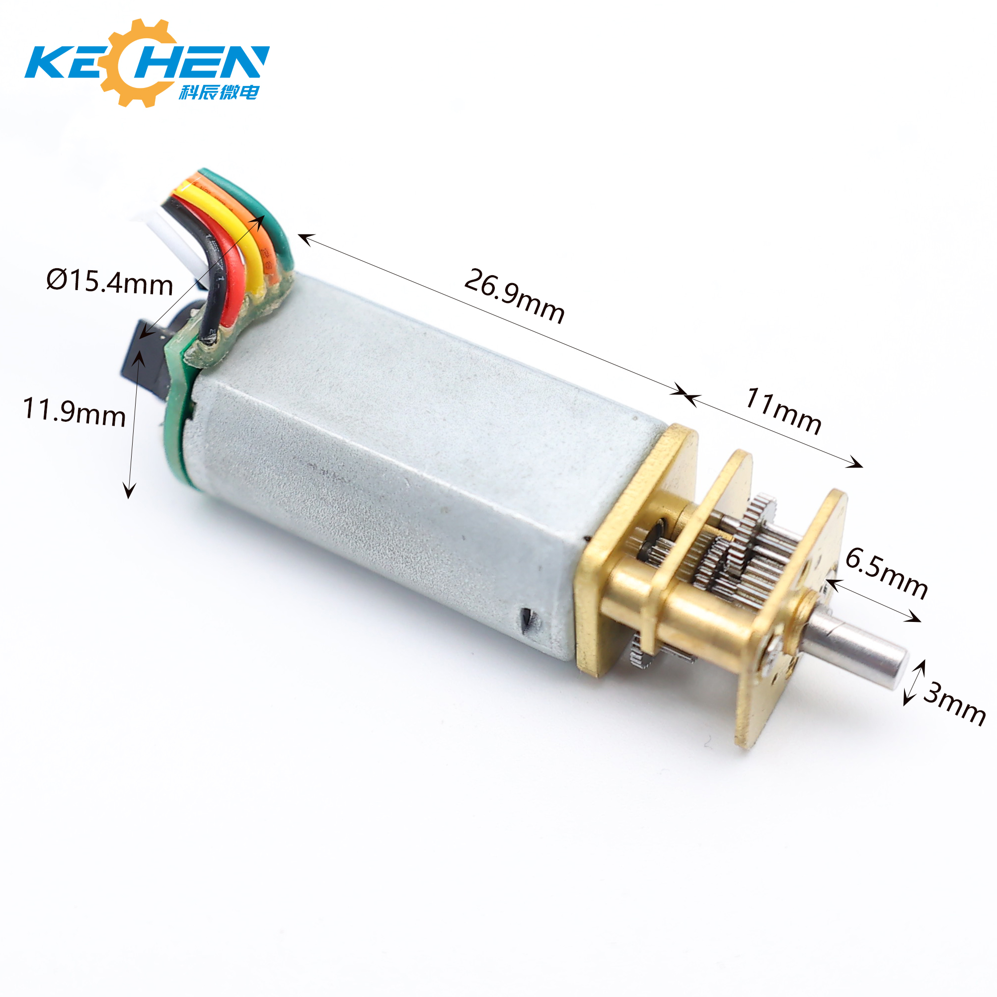 12V DC Geared Motor Encoder Permanent Magnet Construction for Smart Circuit Breaker Tripping Home Appliances Electric Bicycles