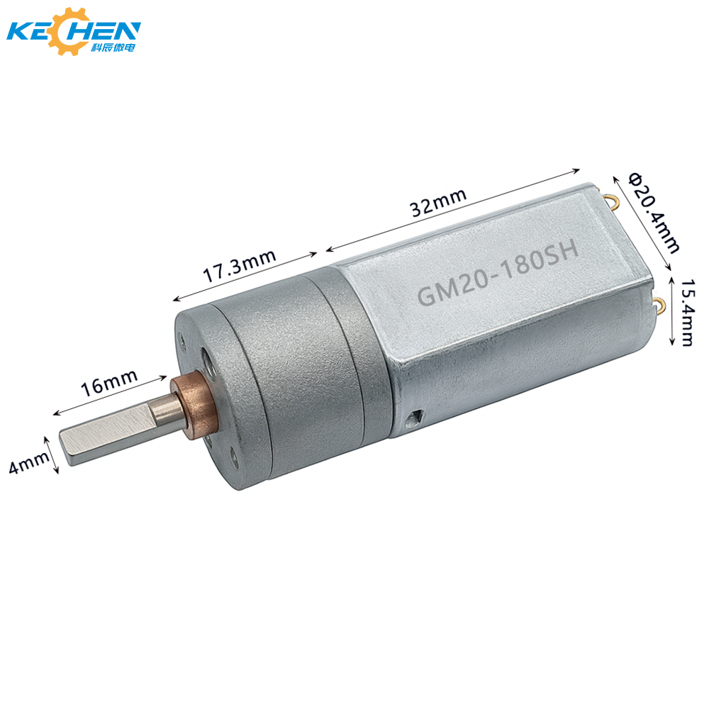 Micro 180 DC Motor 12V Permanent Magnet Reduction Gear Motor with High Torque 4mm Shaft for Smart Home & Home Appliance Use