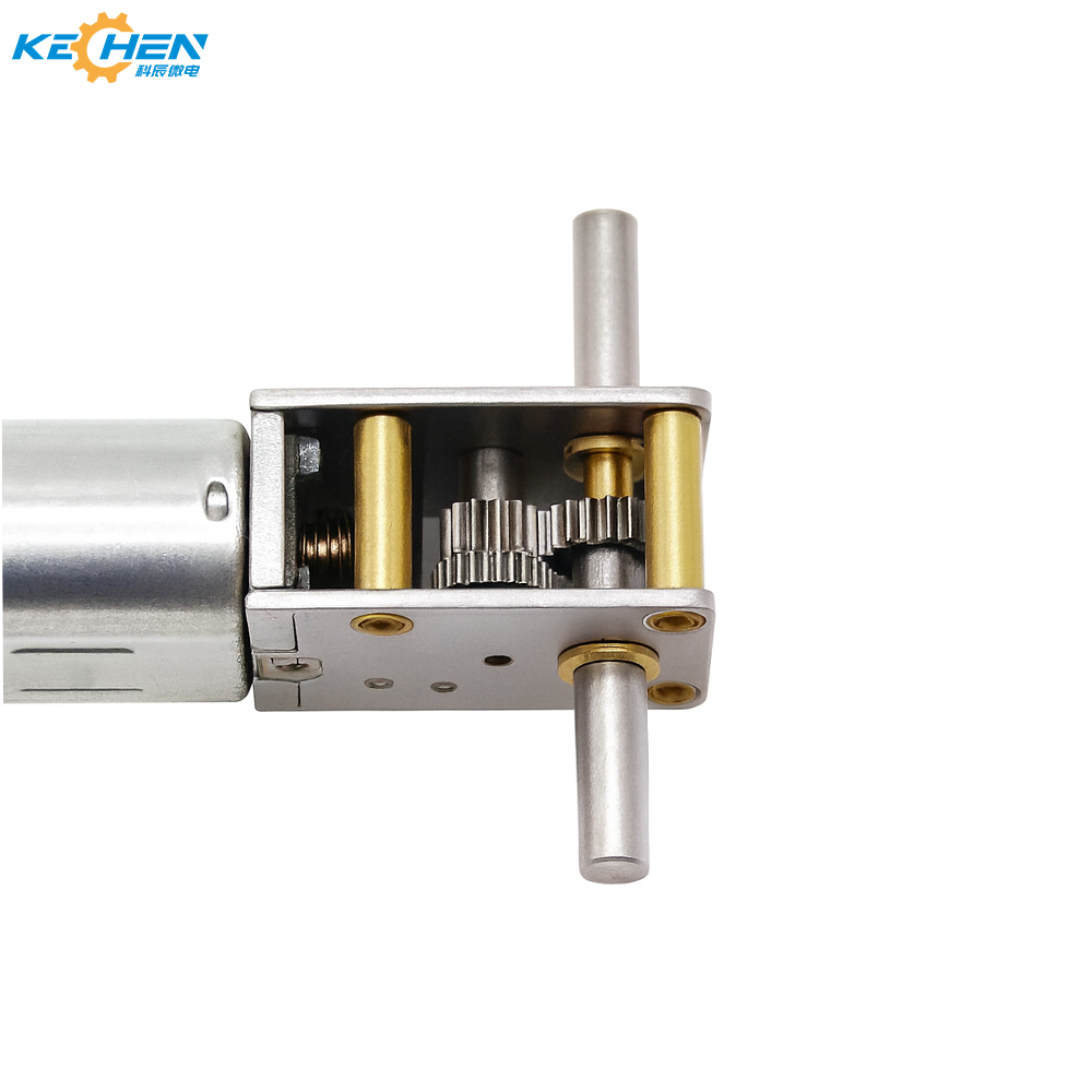N20 12mm 12V Brush Permanent Magnet Worm Gear Motor Dual Shaft Mini DC High Torque Reversible Turbo Geared Smart Home Appliance