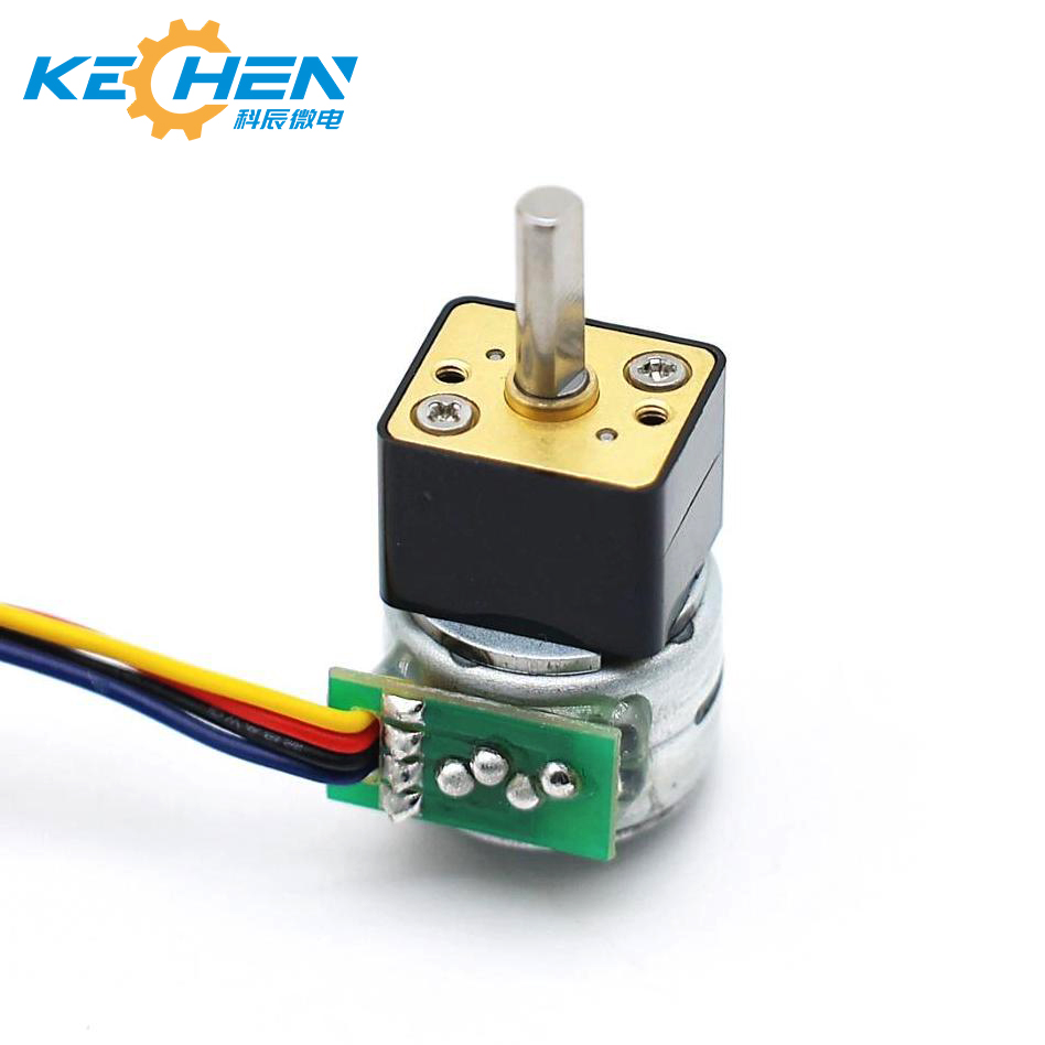 15mm Brushless DC Micro Stepper Motor 12V 2-Phase 4-Wire Electric Gearbox High Torsion Slow Speed Permanent Magnet Metal Gear
