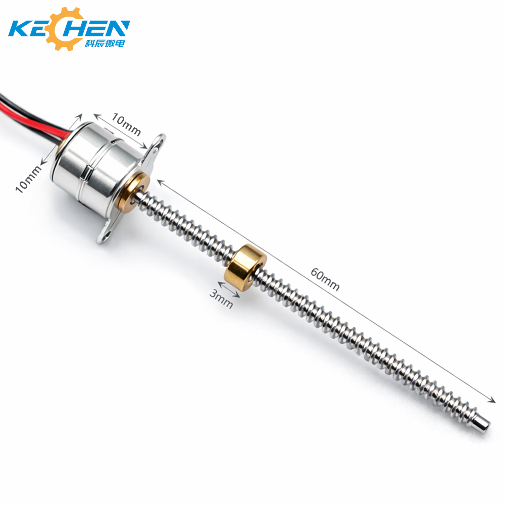 Customized 10mm Permanent Magnet Stepper Motor 3V 5V with 18 Degree Step Angle and Customizable Lead Screw Shaft