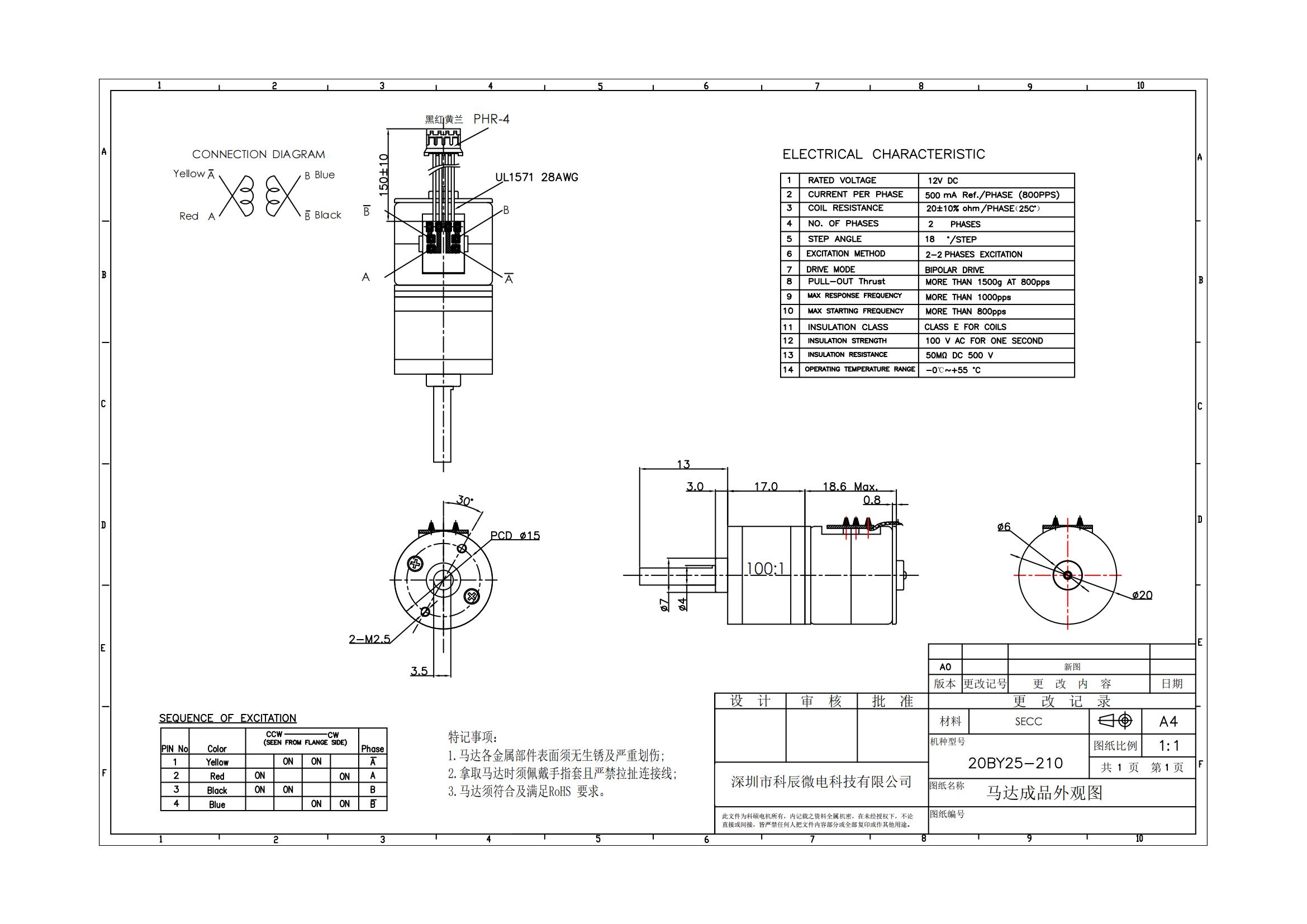 Micro Motor Specifications