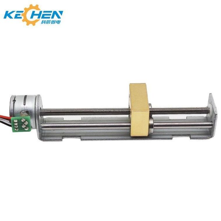 15mm Stroke Micro Linear Stepping Motor with Permanent Magnet Mini DC Linear Actuators 5V DC Includes Bracket