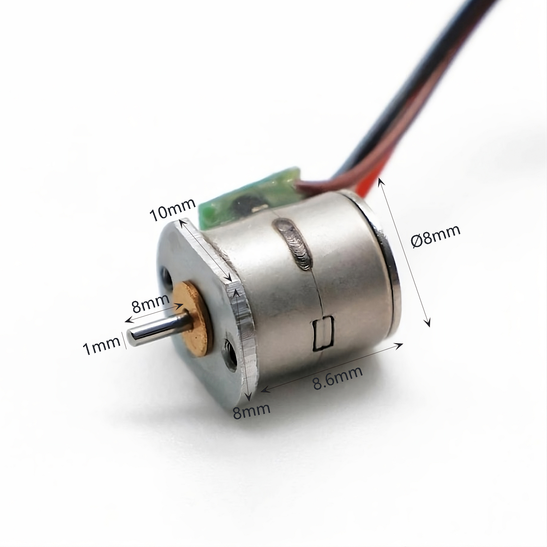 8mm Mini Stepper Motor 3.7v 5v with Plastic Gear ISO 13485 Quality Management System Type Permanent Magnet