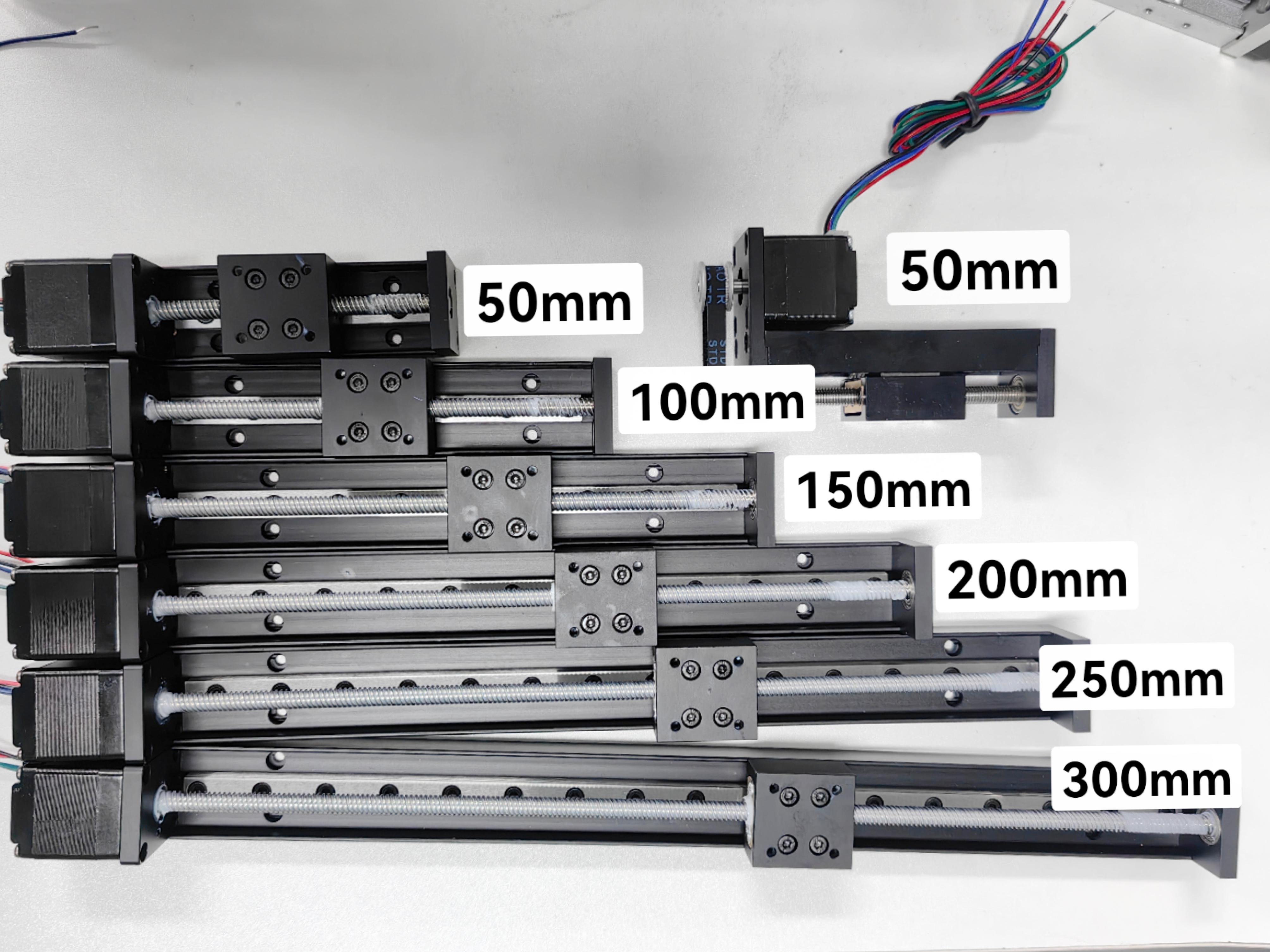NEMA 11 Hybrid Stepper Motor Linear Stage for 3D Printing 50mm-300mm Distance Travel 12V DC