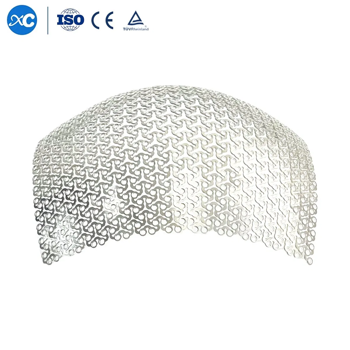 Anatomical Orbital Floor Plate Skull Neurosurgery Implants Cmf Maxillofacial Cranial Titanium Mesh with Self-Drilling Screw
