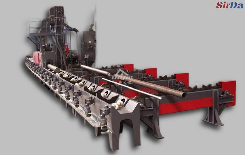 Continuous Feed Blasting System for Steel Plating.