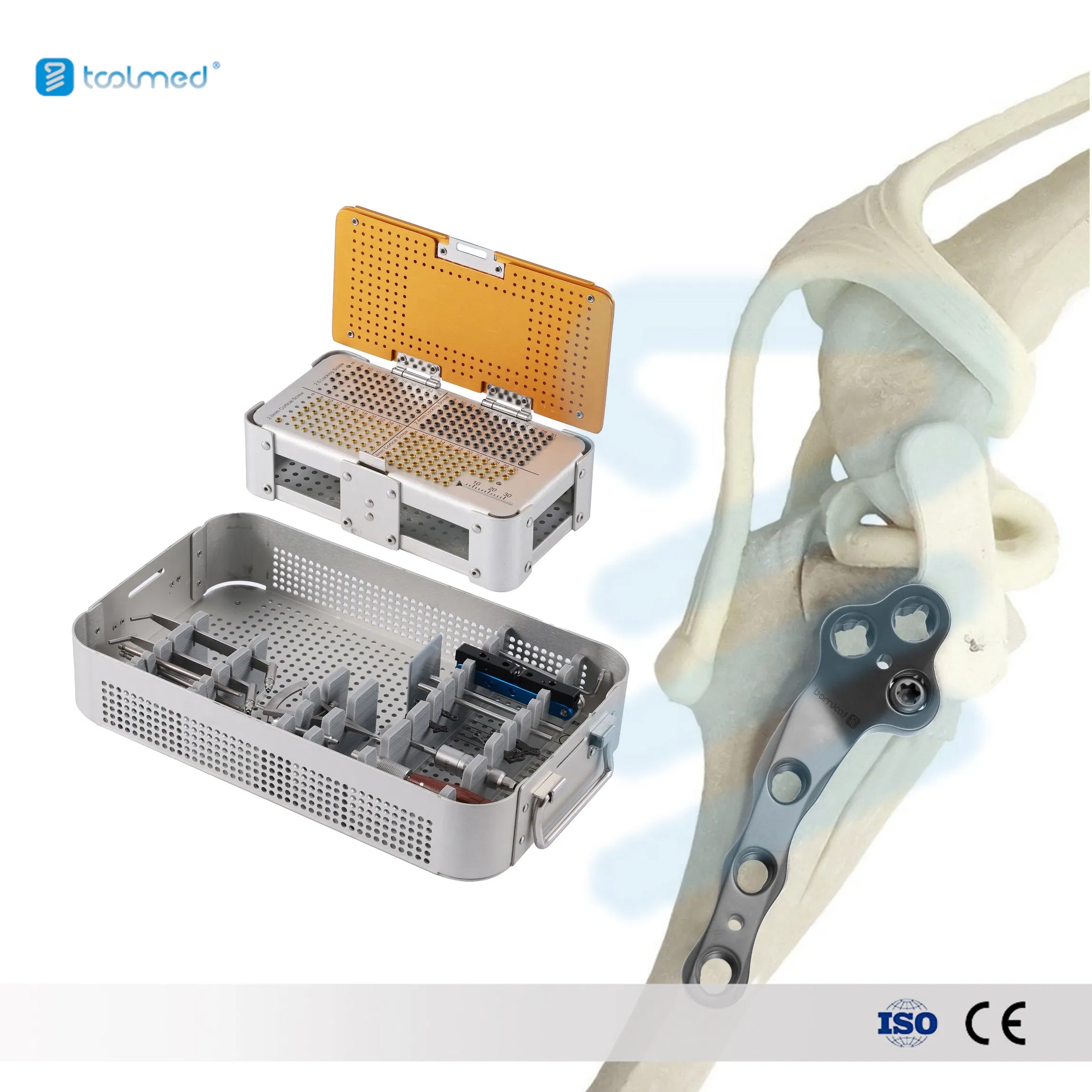 Hot Sale Animal Basic Surgery 2.0 and 2.4 Tplo Veterinary Orthopedic Instrument Set