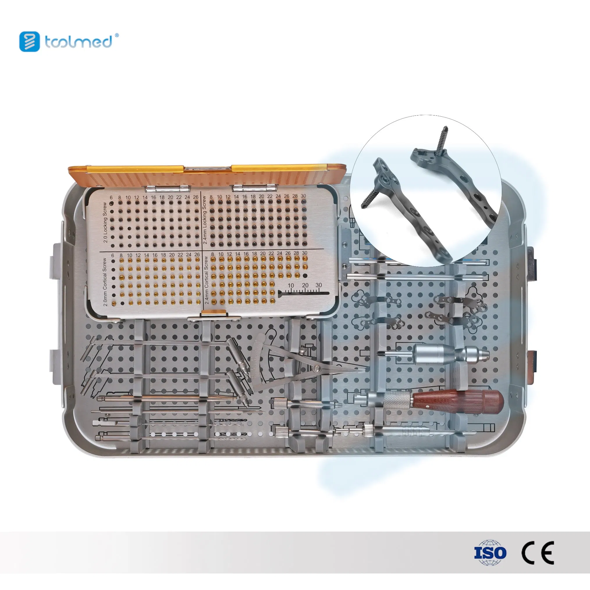 Hot Sale Animal Basic Surgery 2.0 and 2.4 Tplo Veterinary Orthopedic Instrument Set