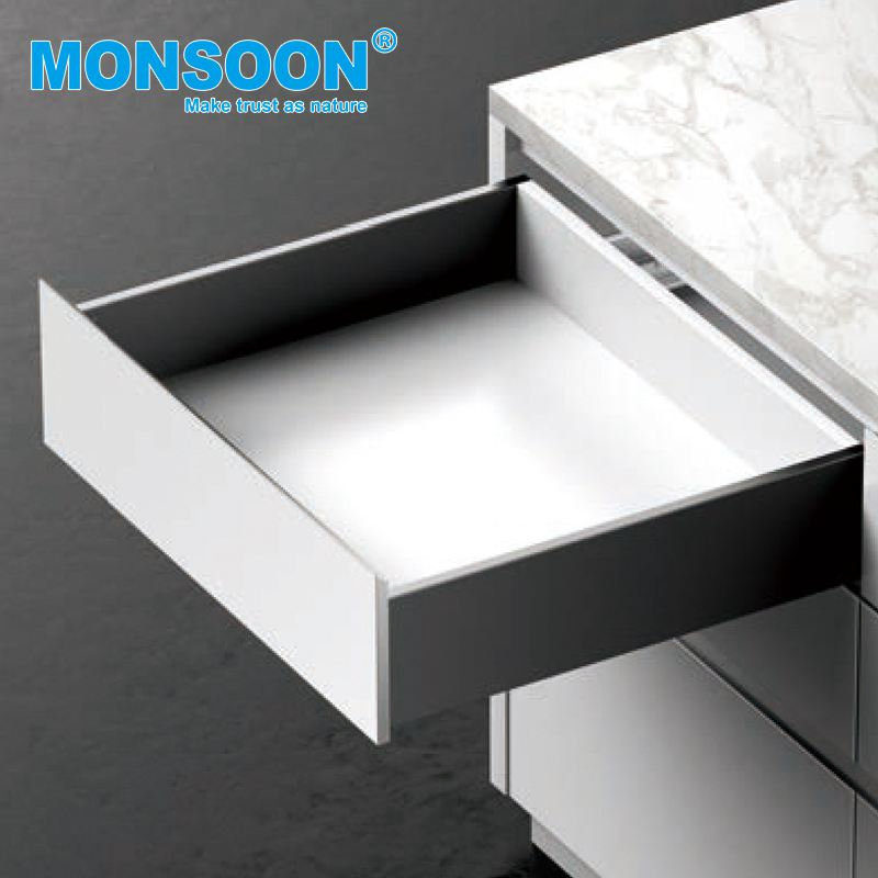 Wholesale Cabinet Door Hidden Side Mounted Metal Soft Closing Adjustment Zinc Plated Kitchen Legrabox Drawer System for Furniture Hardware