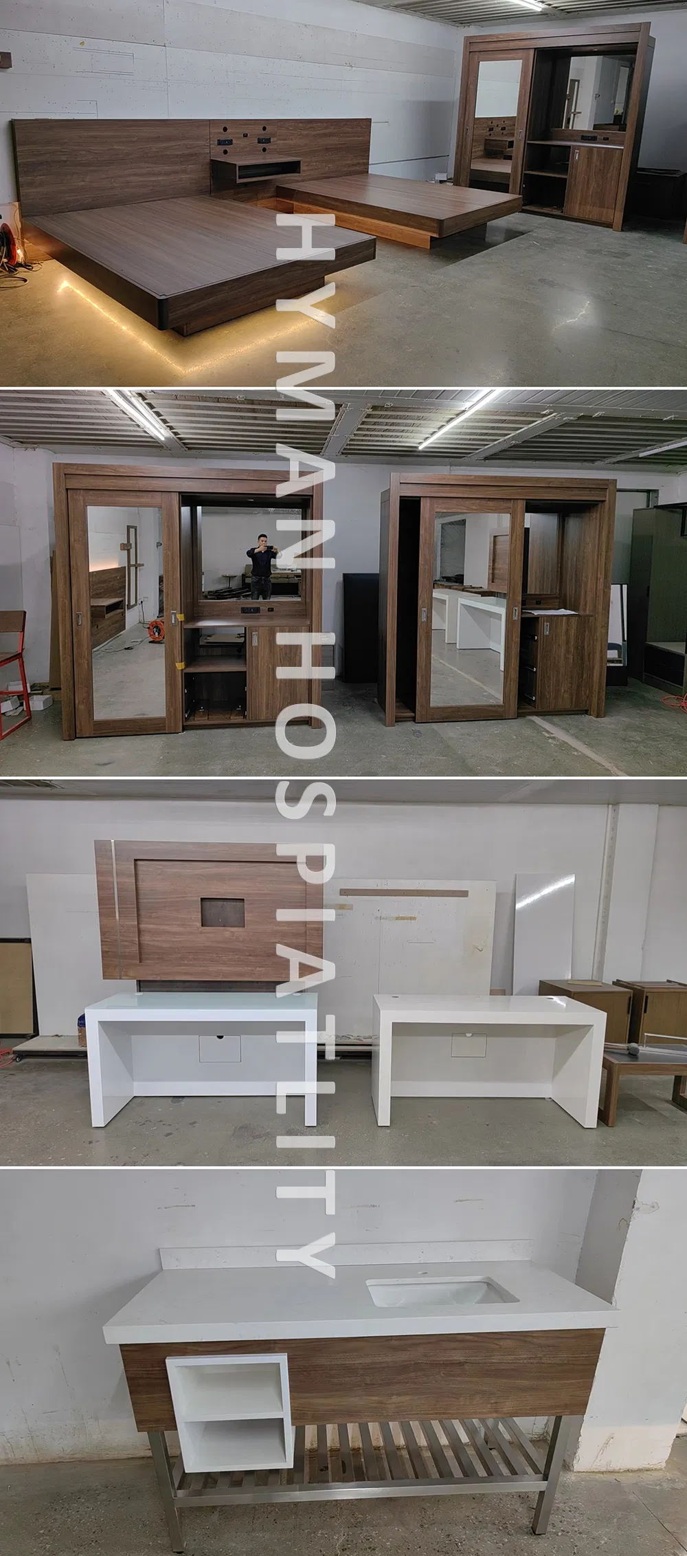 Colección de Mesas de Noche de Lujo Cambria para Habitaciones de Hotel