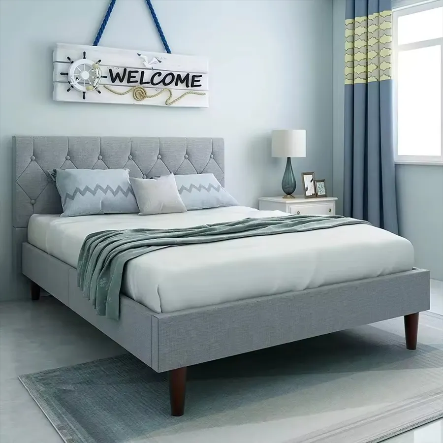 Cabecero tapizado de la cama