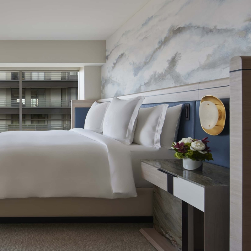 Conjuntos de muebles de dormitorio de hotel elegantes y lujosos, diseñados para cumplir con los más altos estándares en aplicaciones de hospitalidad de lujo