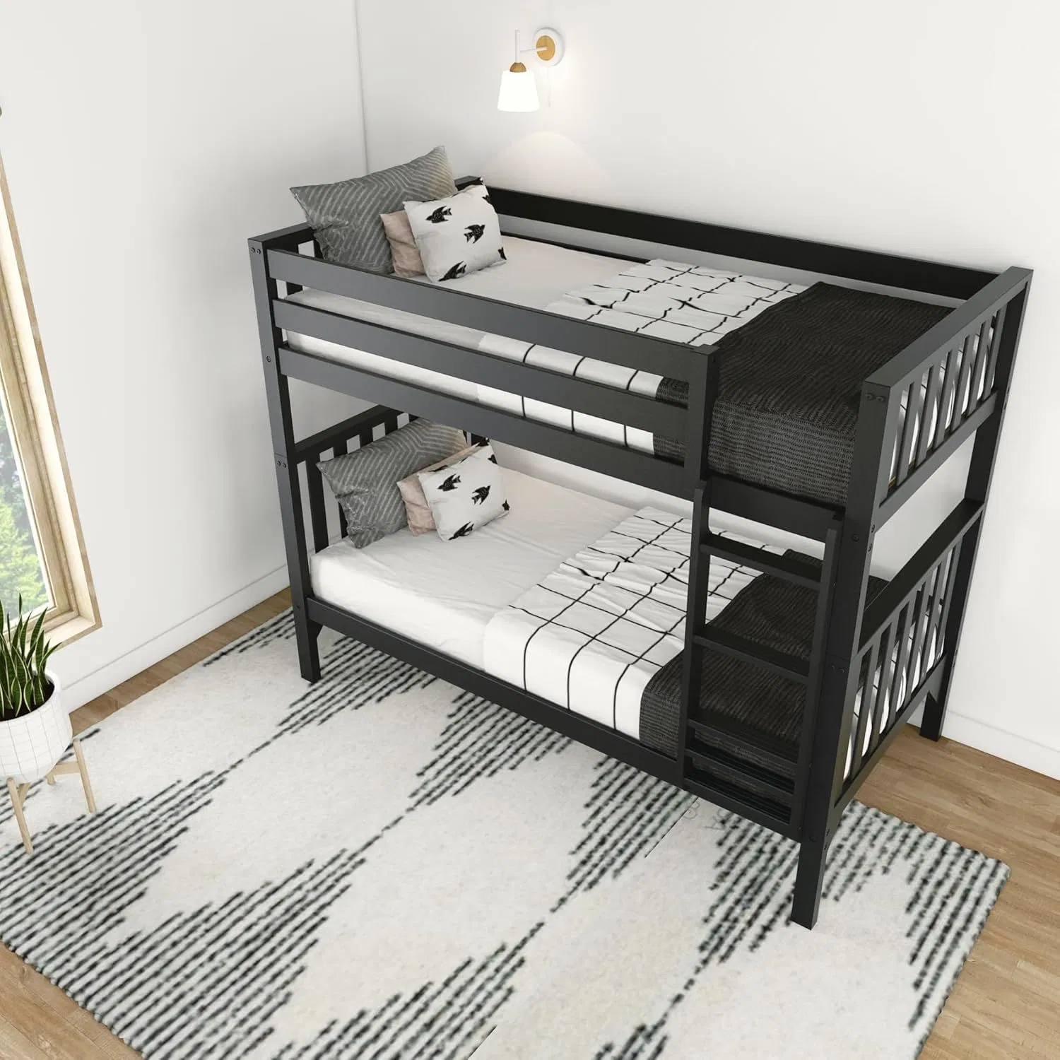 Muebles de dormitorio moderno funcional Conjunto de dormitorio Cama litera de madera para niños