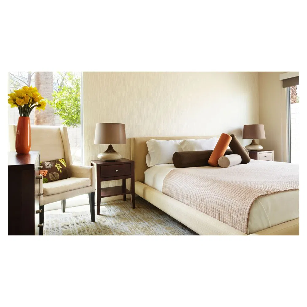 Conjuntos de dormitorio de lujo personalizados con cama king de cuero