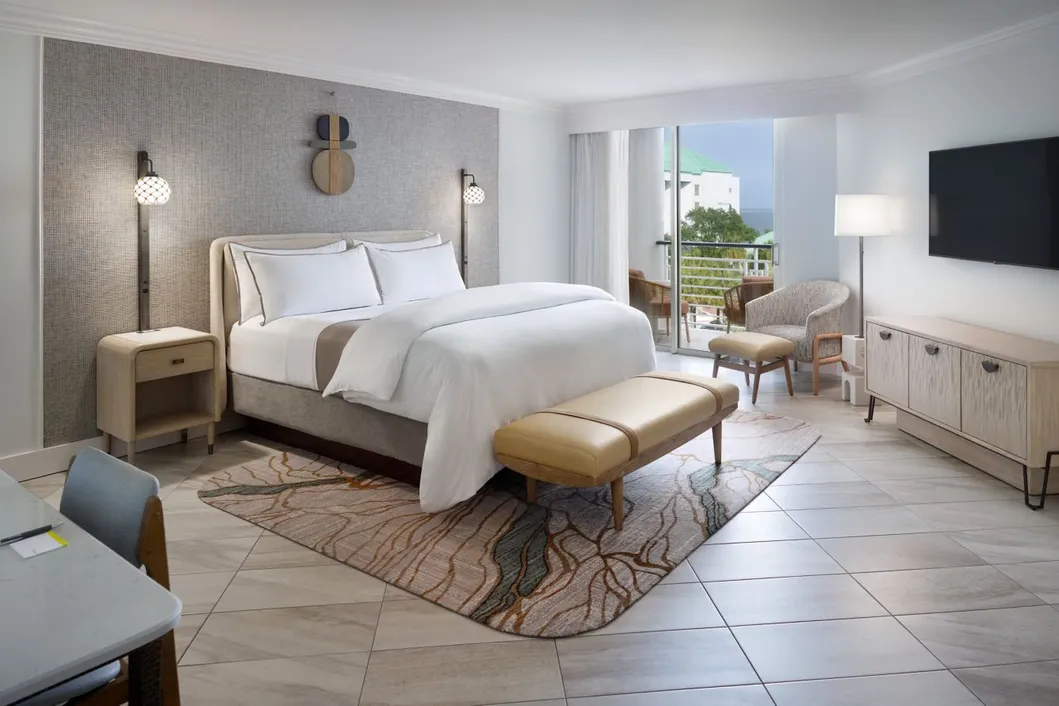 Mobiliario de hospitalidad, muebles de lujo, cama, hotel, dormitorio, suite