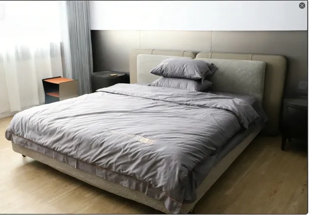Conjuntos de dormitorio de lujo personalizados con cama king de cuero