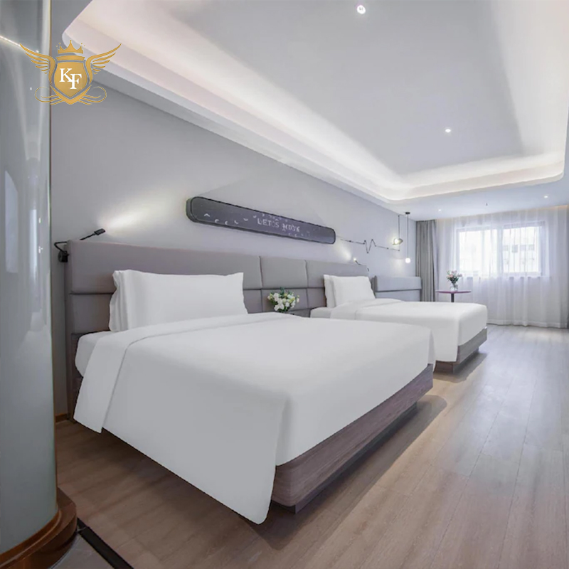 Conjuntos de dormitorio de hotel de lujo italiano moderno de calidad, cama king size